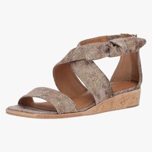 Corso Como Metallic Sandals with Bow Accent